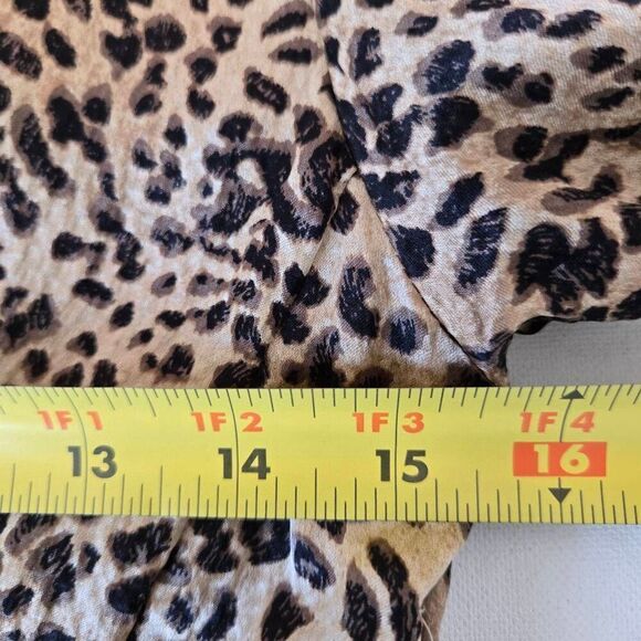 Rebecca Taylor Womens Silk Lynx Animal Print Dress Size 0 - Picture 10 of 16